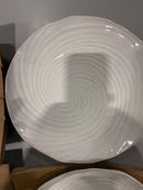 MIKASA HARLEY WHITE STONE WEAR 4PK PLATES STONEWEAR - HARLEY WHITE STONE - Like New