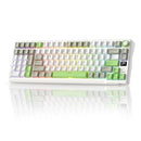 RK ROYAL KLUDGE L98 WIRELESS MECHANICAL KEYBOARD (LINEAR CREAM SWITCH) - GREEN - Like New