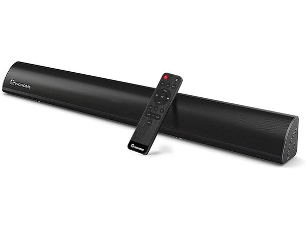 Wohome S05 Sound Bar for TVs, with Bluetooth 5.0 Optical AUX RCA - BLACK Like New
