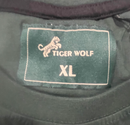 TIGER WOLF CREW SHIRT - SIZE: MEN XL - GREEN - Like New