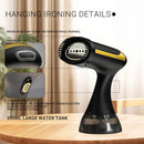GENERIC HANDHELD STEAM IRON, 1100W - BLACK/GOLD - Like New