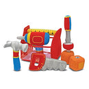 MELISSA & DOUG TOOLBOX FILL SPILL TOY VIBRATING DRILL 3038 - RED BLUE - Like New