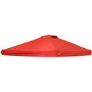SUNNYDAZE 10X10 CANOPY REPLACEMENT TOP CANOPY REPLACEMENT COVER SHADE - RED - Like New