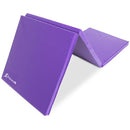 ProsourceFit Tri-Fold Folding Thick Exercise Mat 6x2' with Handles - Purple - Brand New