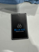 BLUE ICE HEAVYWEIGHT WIDE LEG LOOSE FIT FLEECE SWEATPANTS - WOMEN L - LIGHT BLUE - Brand New