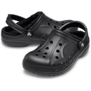 CROCS BAYA LINED CLOG UNISEX ADULT - SIZE MEN 7 WOMEN 9 - BLACK - Brand New