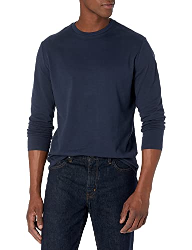 AMAZON ESSENTIALS SLIM-FIT LONG SLEEVE SHIRT MEN POCKET AND NO POCKET NAVY XL - Like New