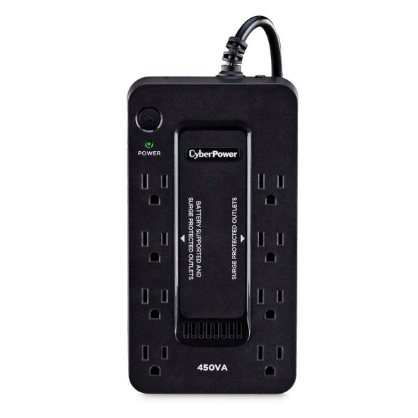 CYBERPOWER - 450VA BATTERY BACK-UP SYSTEM - BLACK - Like New