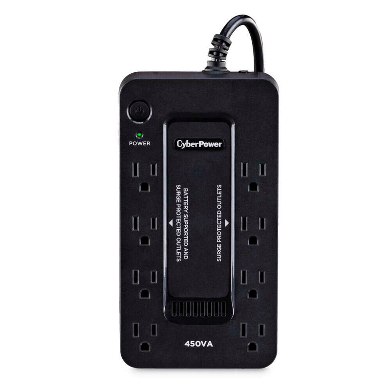 CYBERPOWER - 450VA BATTERY BACK-UP SYSTEM - BLACK - Like New