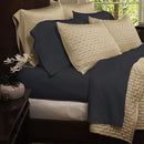 LUXURY HOME SUPER SOFT 4-PC RAYON FROM BAMBOO KING SHEET SET - BLACK - Brand New