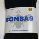 BOMBAS UNISEX SOCKS - BLACK/ GRAY - SIZE: MEN L - Brand New