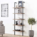NATHAN JAMES THEO 5-SHELF OAK WOOD MODERN BOOKCASE - BLACK - Like New