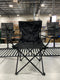 TREK OUTDOOR LIVING SOLUTIONS HEAVY DUTY CAMPING CHAIR - BLACK - Scratch & Dent