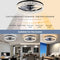 Flush Mount Ceiling Fan with Light, 15.7" Reversible, Dimmable, Noiseless - Like New