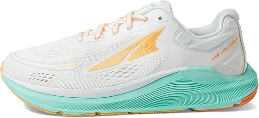 ALTRA WOMEN'S PARADIGM 6 ROAD RUNNING SHOE - SIZE: WOMEN 11 - WHITE/GREEN - Like New
