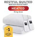 Sunbeam Electric Premium Water Resistant Restful Quilted Heated Mattress Pad - Brand New