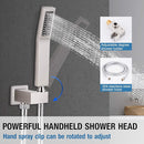 Qomolangma 10" Rain Shower System Shower Faucet Set CSS-002N-10 - Silver Like New