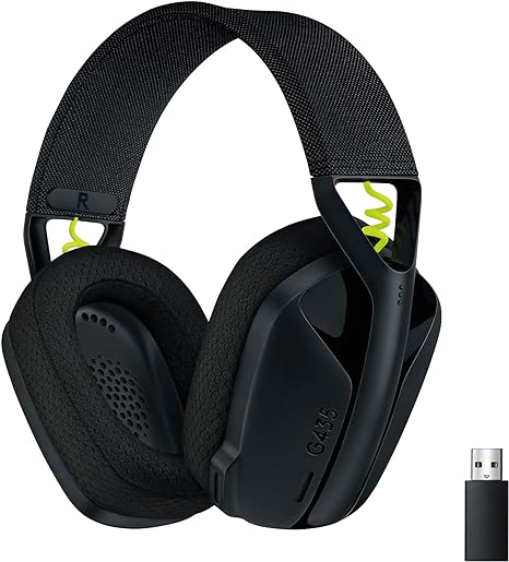 Logitech G435 LIGHTSPEED Wireless Bluetooth Gaming Headset 981-001049 - Black - Like New