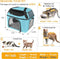 BEJIBEAR LARGE CAT CARRIER FOR 2 CATS 20 LBS - PATTERN 001 - BLUE - Like New