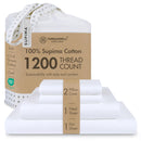 Threadmill 100% American Certified Supima Cotton Sheets King Size - 1200 Count - Brand New