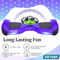Gotrax Edge Hoverboard 6.5" LED Wheels Headlight 6.2mph & 4 Miles 200W - Violet Like New