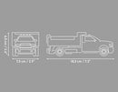 COBI RAM 3500 DUMP TRUCK 296 PIECES - WHITE/BLACK - Brand New