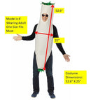 RASTA IMPOSTA SPLIFF COSTUME, ADULT ONE SIZE - WHITE/GREEN - Like New