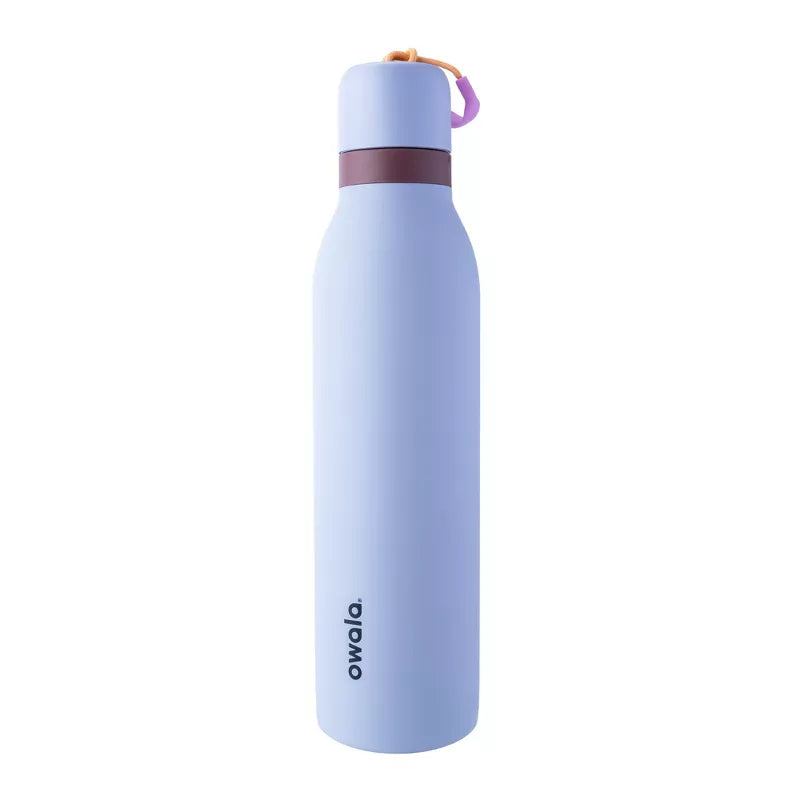 OWALA 24OZ FREESIP TWIST STAINLESS STEEL WATER BOTTLE - PERIWINKLE TWINKLE - Like New
