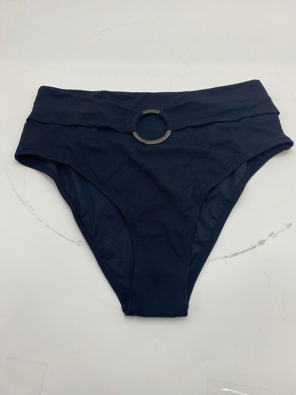 CUPSHE WOMEN'S BOWKNOT FRONT BIKINI SET BELTED BATHING SUIT - SIZE: L - BLACK - Like New