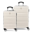 TRAVELPRO RUNWAY 2 PIECE LUGGAGE, CARRY-ON & CONVERTIBLE TO LARGE CHECK-IN,WHITE - Brand New