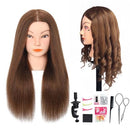 Opini 100% Real Human Hair Mannequin Head for Hairstyle Curling Practice - Brand New
