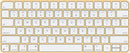 Apple Magic Keyboard with Touch ID Wireless Bluetooth Silicon Genuine - Yellow Like New