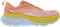 1127952 HOKA ONE ONE Womens Bondi 8 Shell Coral/Peach Parfait 9 Like New