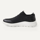 AEUA28682F25 Amazon Essentials Men's Lighweight Knit Sneakers Black/White 10 - Brand New