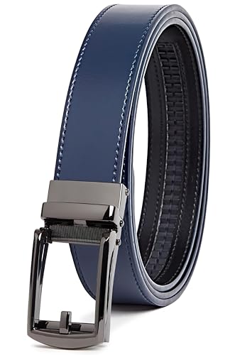 CARLO FELLINI MEN'S RATCHET BELT GENUINE LEATHER MENS BELT RATCHET MEN - 28 IN - Like New