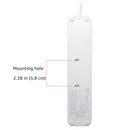 AMAZON BASICS RECTANGLE POWER STRIP 3 OUTLET 3 USB PORTS 5 FT CORD - WHITE - Like New