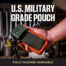 DUKE CANNON TACTICAL SCRUBBER SOAP POUCH U.S. MILITARY-GRADE ORANGE/GRAY - Like New