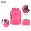 SWISSGEAR ORIENTATION LAPTOP BACKPACK, 17"X12"X7", SAI006 - PINK - Like New