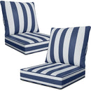 Suionryorid 22" x 22" x 6" Outdoor Deep Seat Cushions Set - 2 Set Waterproof - Brand New