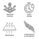 JMTH-3800HG Galaxy by Harvic Men's Crew Neck Thermal Shirt Gray S - Brand New