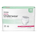 MCKESSON ADULT MODERATE ABSORBENT UNDERWEAR, MEDIUM - PACK OF 20 - WHITE - Brand New