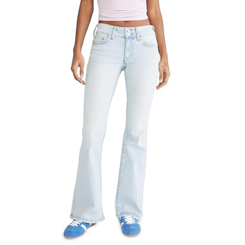 145424 AEROPOSTALE WOMEN'S LOW RISE FLARE JEAN SIZE: WOMEN 12 LIGHT WASH - Brand New