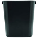 RUBBERMAID COMMERCIAL 295500BK DESKSIDE PLASTIC WASTEBASKET RECTANGULAR - BLACK - Like New