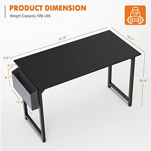 Sweetcrispy Small Computer Desk 31'' Small Office Desk Writing Desks Home - Like New