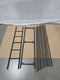 GENERIC METAL BED FRAME FULL SIZE WITH UPHOLSTERED HEADBOARD FOOTBOARD - BLACK - Like New