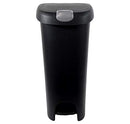 Hefty Lockable Step On Trash Can, 12 Gallon, 2/Pack HFTCOM225807545 - Black - Brand New