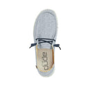 Hey Dude Women's Wendy Chambray Lace-Up Loafer - Size 7 (W38) 24 Blue/White - Brand New