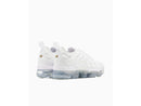 NIKE AIR VAPORMAX PLUS SHOES - SIZE: MEN 10 WHITE WHITE PURE PLATINUM 100 - Like New