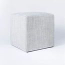 THRESHOLD DESIGNED WITH STUDIO MCGEE - LYNWOOD SQUARE CUBE - TICKING NAVY STRIPE - Like New