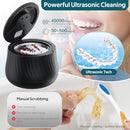 KINTLE Ultrasonic Retainer Cleaner Machine-45kHz Denture Cleaner, 200ML - Black - Like New